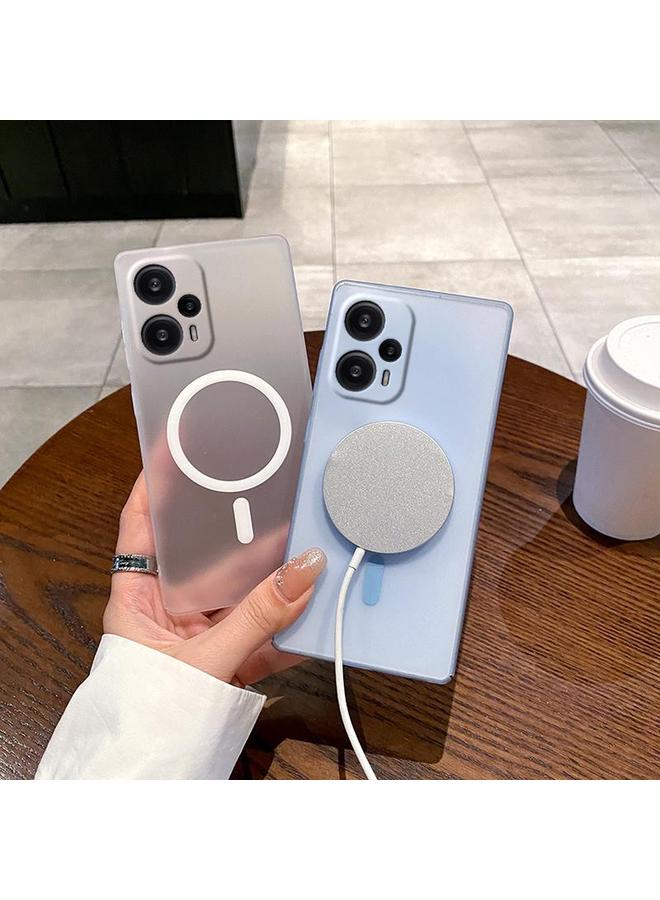 اس-توب جراب لهاتف Redmi Note 12 Turbo Fine Hole Ice Fog MagSafe PC Phone Case - Image 4