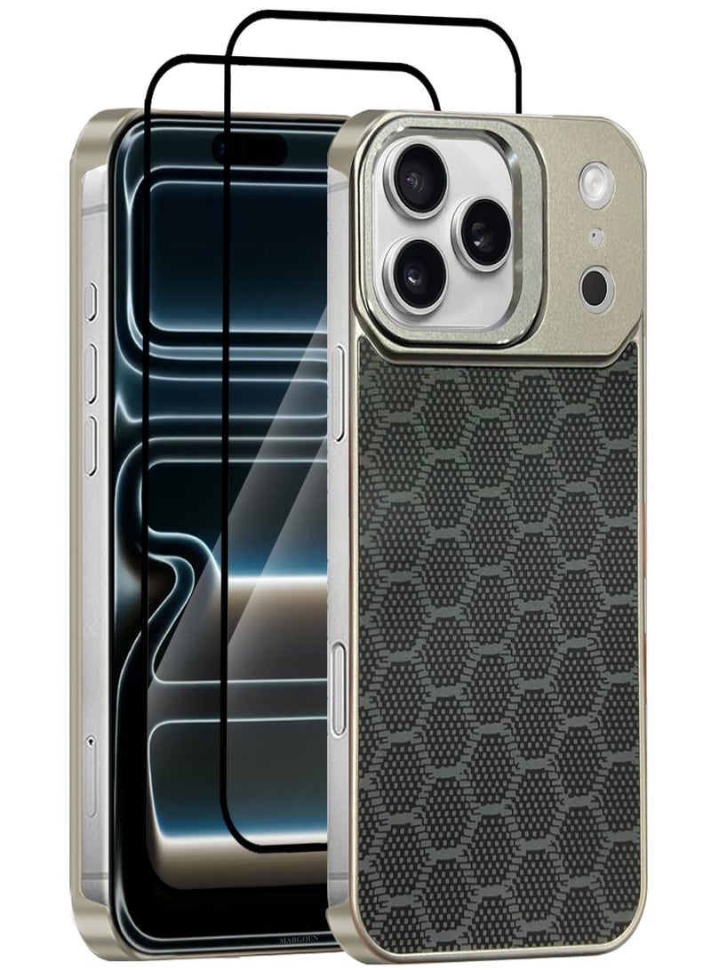 CATANES 3 Packs Magnetic MagSafe Case Cover for Apple iPhone 17 Pro Max - Ultra Slim Strong Protection Cover - Screen and Camera Guard - with Two 3D Screen Protectors - Midnight Hexagon Colour - Image 1