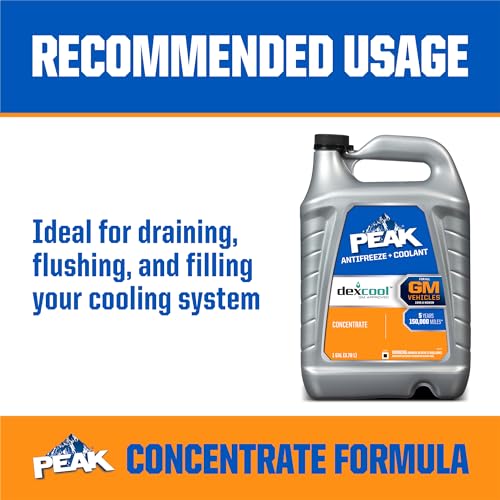 PEAK DEX-Cool® Antifreeze + Coolant, Premium Engine Coolant with Antifreeze, Car Antifreeze Coolant Mixture for GM Vehicles, 1 Gallon - Image 5