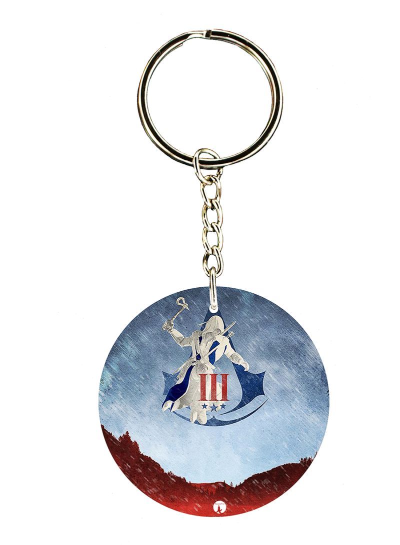Keychain Of The Video Game Assasin's Creed ( 2 Sides)