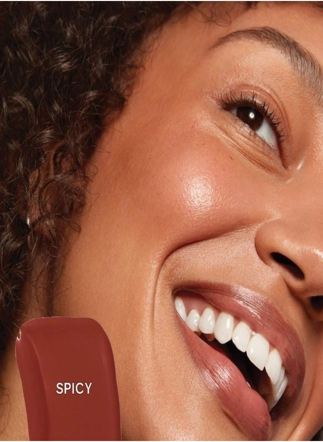 Saie SAIE  Dew  Blush - Lightweight Blendable Liquid Blush,Spicy - warm tomette 11g for a Natural Glow  - Image 3