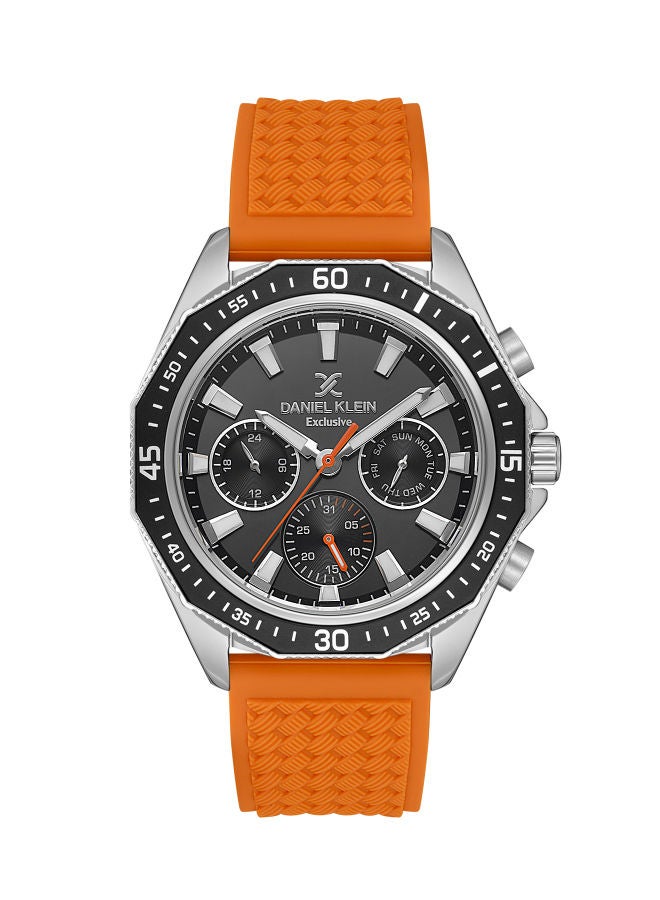 DANIEL KLEIN Rubber Chronograph Wrist Watch DK.1.13639-3 - Image 1
