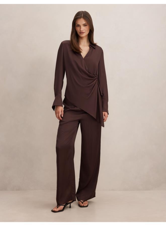 forever new Maude Asymmetrical Drape Shirt - Image 5