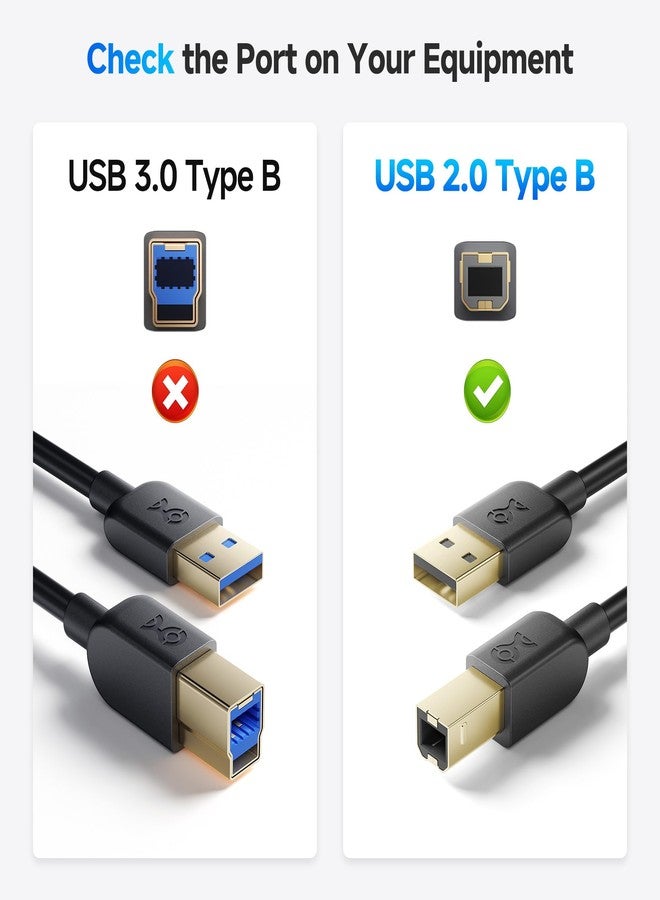 Cable Matters USB A to B 2.0 Cable 6 ft, USB Printer Cable, Compatible with Printer, MIDI Controller, Audio Interface, Scanner, and More - USB 2.0 Cable for Mac & PC - Image 3