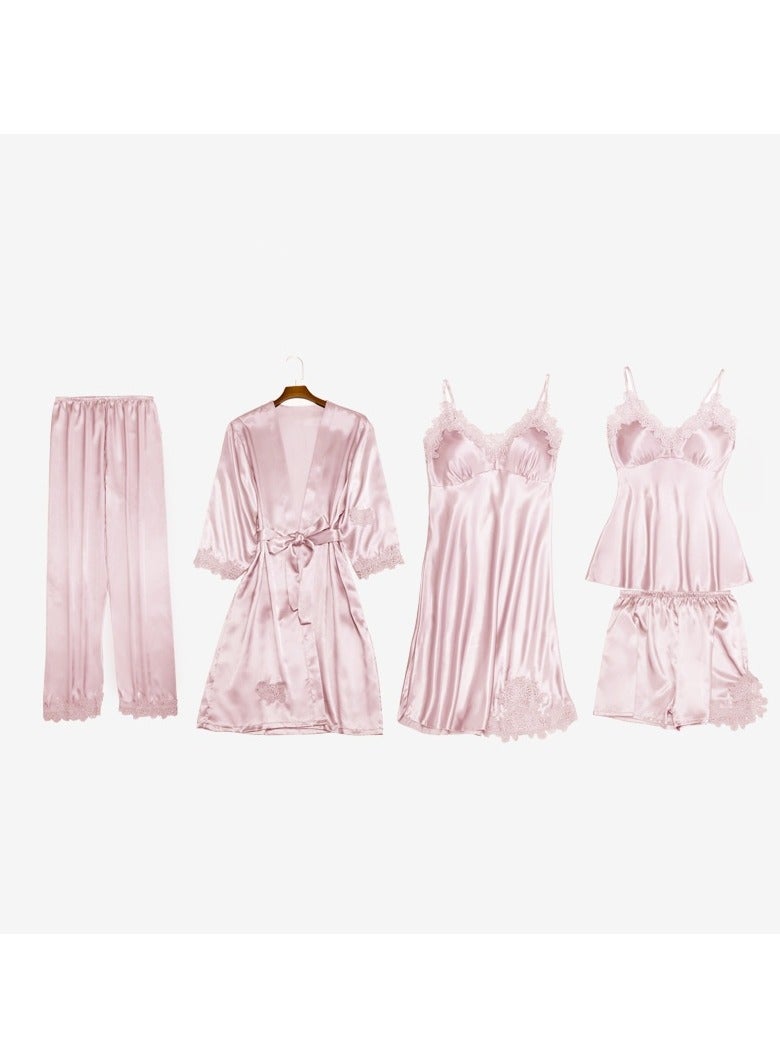 Five-Piece Suspender Pajamas Set that Can Be Worn In All Seasons