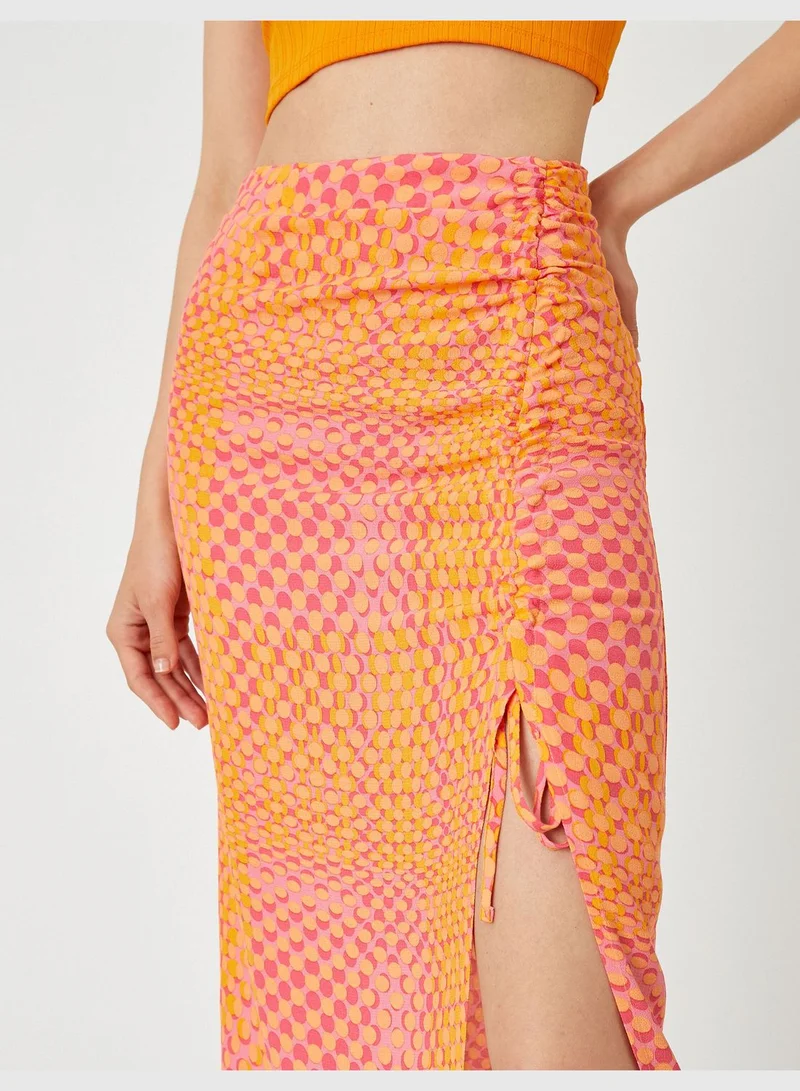 KOTON Midi Skirt Shirred