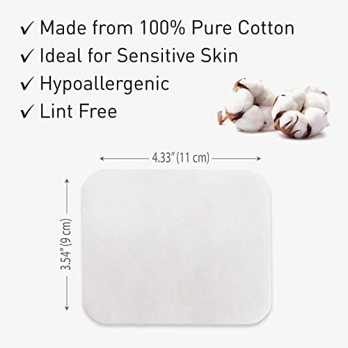 DESTALYA Baby Cotton Pads for Diaper Change by Destalya | 360 Count | Soft Large | Sensitive Skin | Lint-Free |100% Cotton Squares (Maxi Pads 360) - Image 4