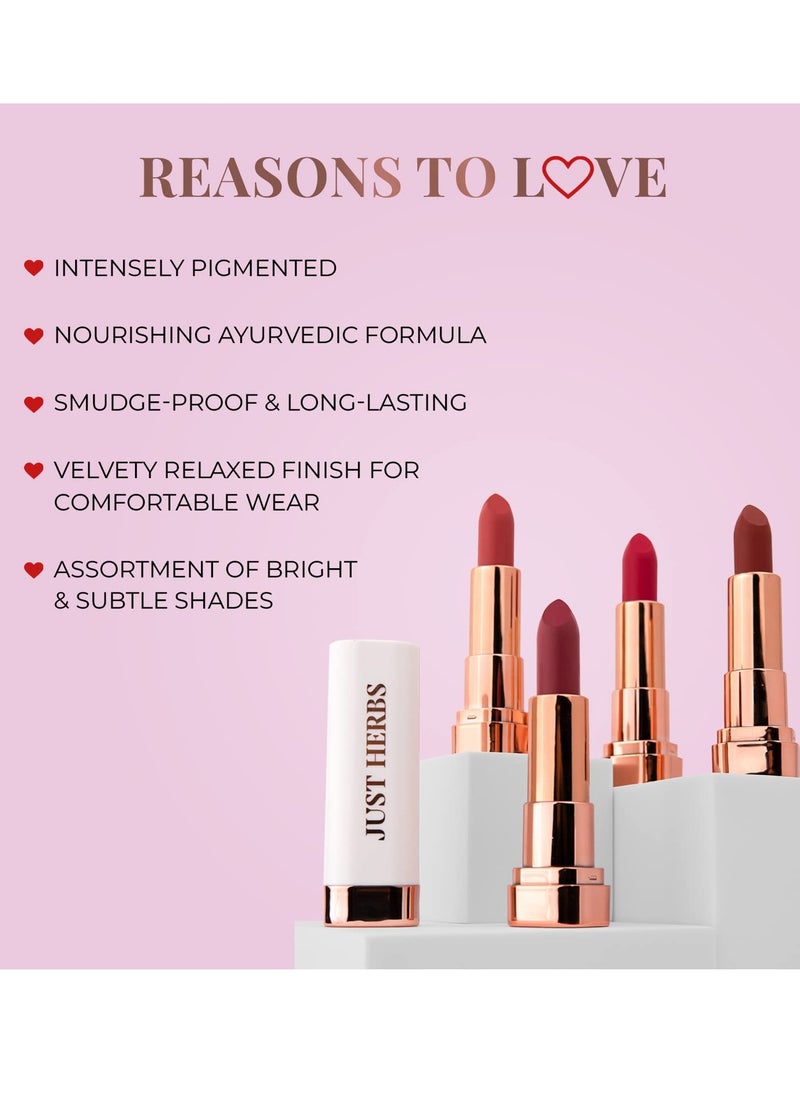 Just Herbs Just Herbs Matte Lipstick 4.2 gm  - Image 4