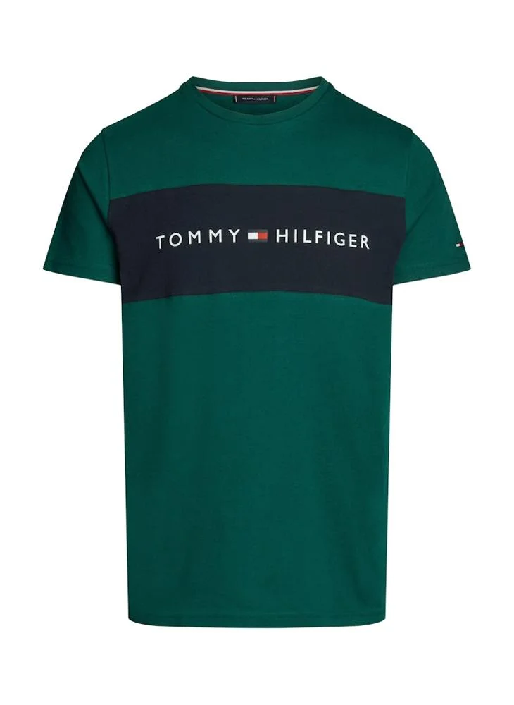 تومي هيلفيغر Logo Print T-Shirt