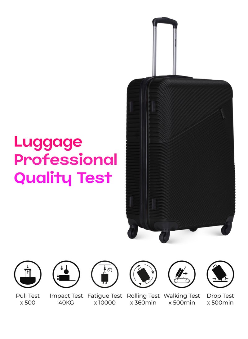 فيبتور طقم حقائب سفر بعجلات صلبة ABS مكون من 3 قطع ، عجلات دوارة مع قفل رقم 20/24/28 بوصة - Image 4