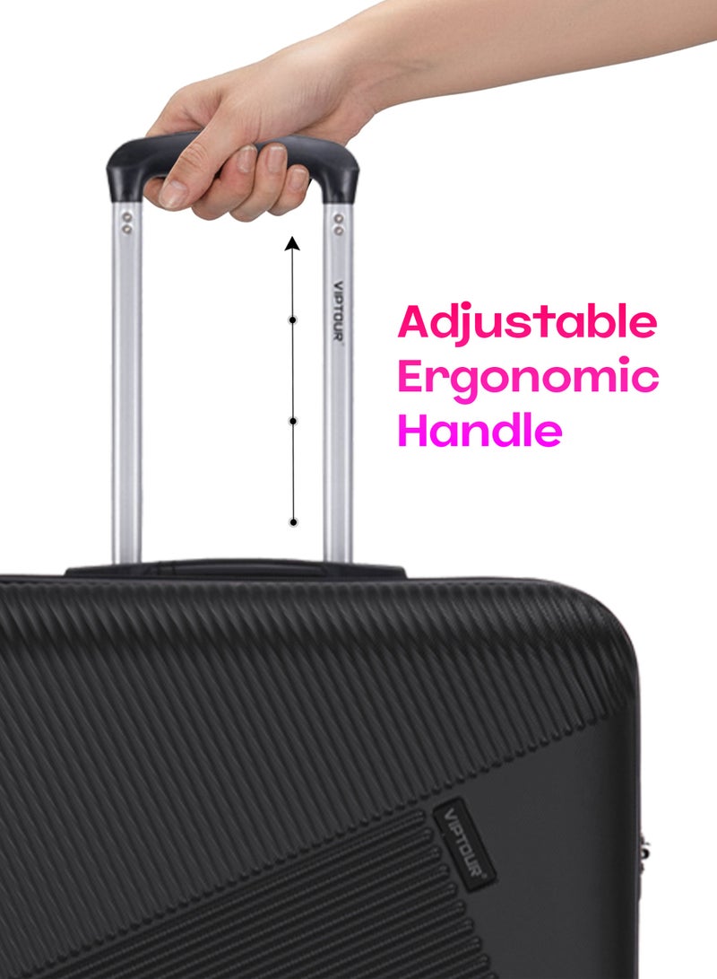 فيبتور طقم حقائب سفر بعجلات صلبة ABS مكون من 3 قطع ، عجلات دوارة مع قفل رقم 20/24/28 بوصة - Image 5