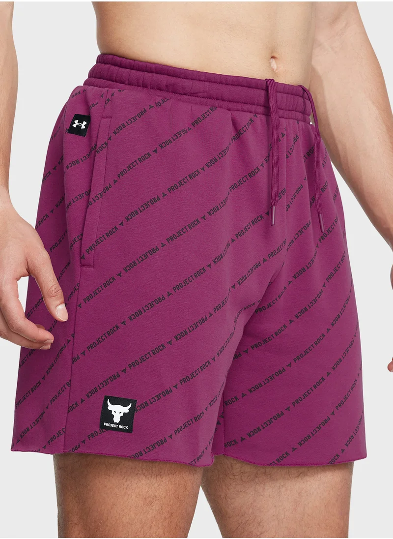 اندر ارمور Project Rock Icon Fleece Shorts