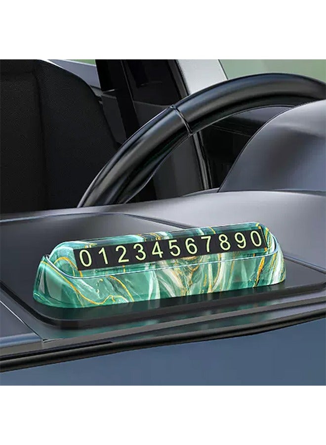 Generic car parking number plate is attached to the car dashboard for easy and quick access/HT-902  - Image 1
