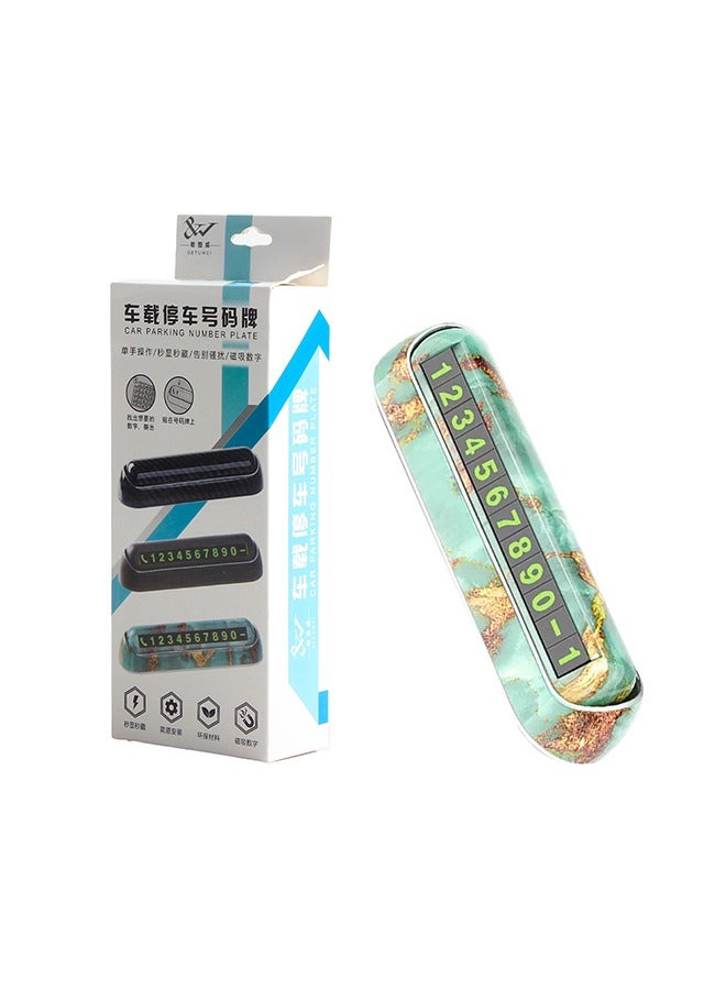 Generic car parking number plate is attached to the car dashboard for easy and quick access/HT-902  - Image 4