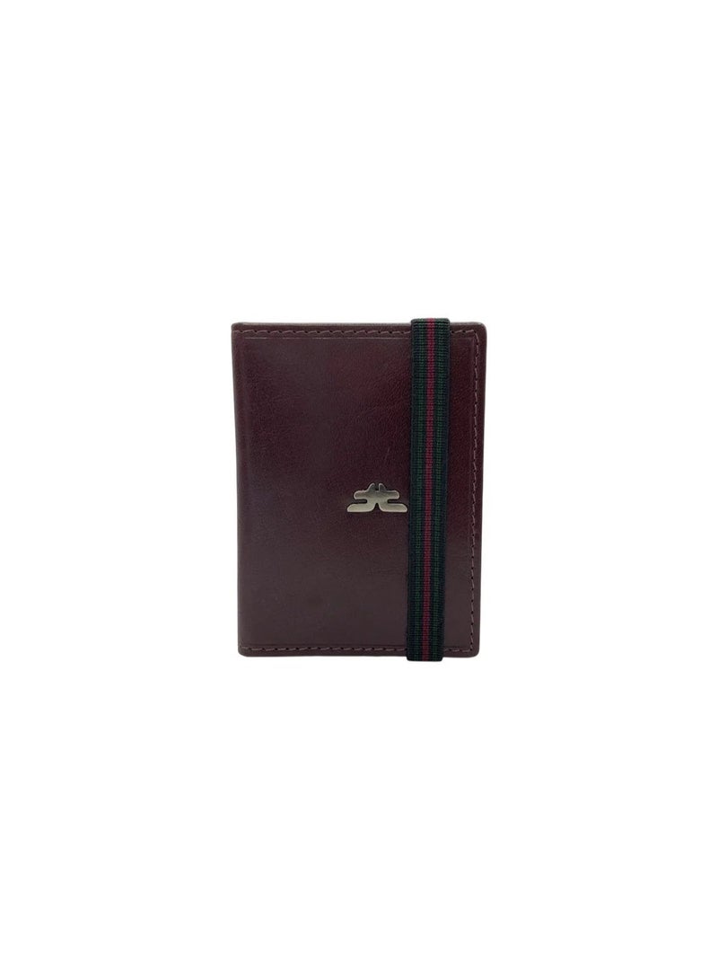 LAVERI LEATHER Compact Bi-Fold Cards & Cash Wallet # 4321-EL - Image 2