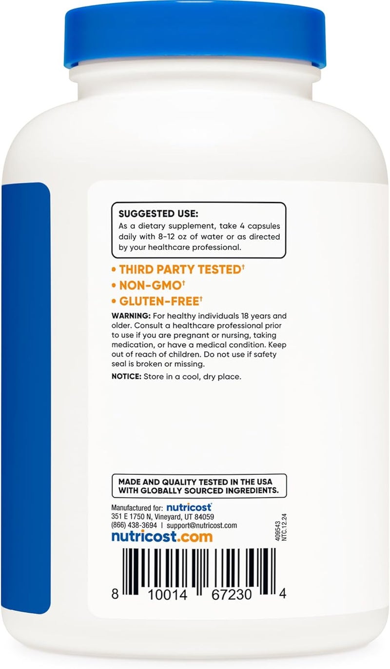 Nutricost Grass Fed Desiccated Beef Liver Capsules 3000mg Per Serv 750mg Per Cap 240 Cap for 60 Servings  No Hormones GMO and Gluten Free PastureRaised Free Range Beef - Image 4