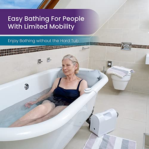 Mangar Portable Bath Lift Cushion for Adults - FSA/HSA Eligible, Comfortable, Relaxation, Lightweight, Bath Tub Seat Lift, Inflatable Cushion Lift, Fully Waterproof | 330 lbs Weight Capacity - Image 4