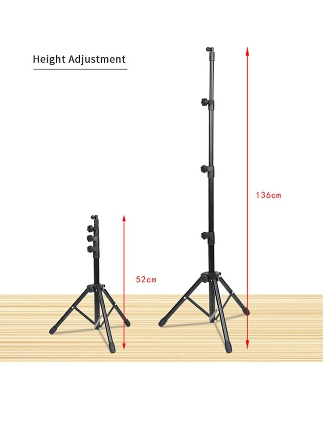 Tablet Tripod Stand Holder Adjustable Height Foldable Phone Holder Floor Tablet Cradle Bracket for 4.7-12.9 Inch iPhone 15 Pro Samsung Tab iPad Mini Galaxy - Image 5