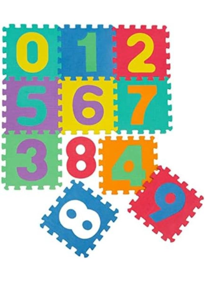 Generic HOMTOL 10 Pcs Foamy Mat Games Puzzles for Baby Floor Buildable Foami/Foamy/Foam EVA Didactic Children Exercise Home Non-Slip Number Alphabet Animal 30 x 30 x 0.8 cm 