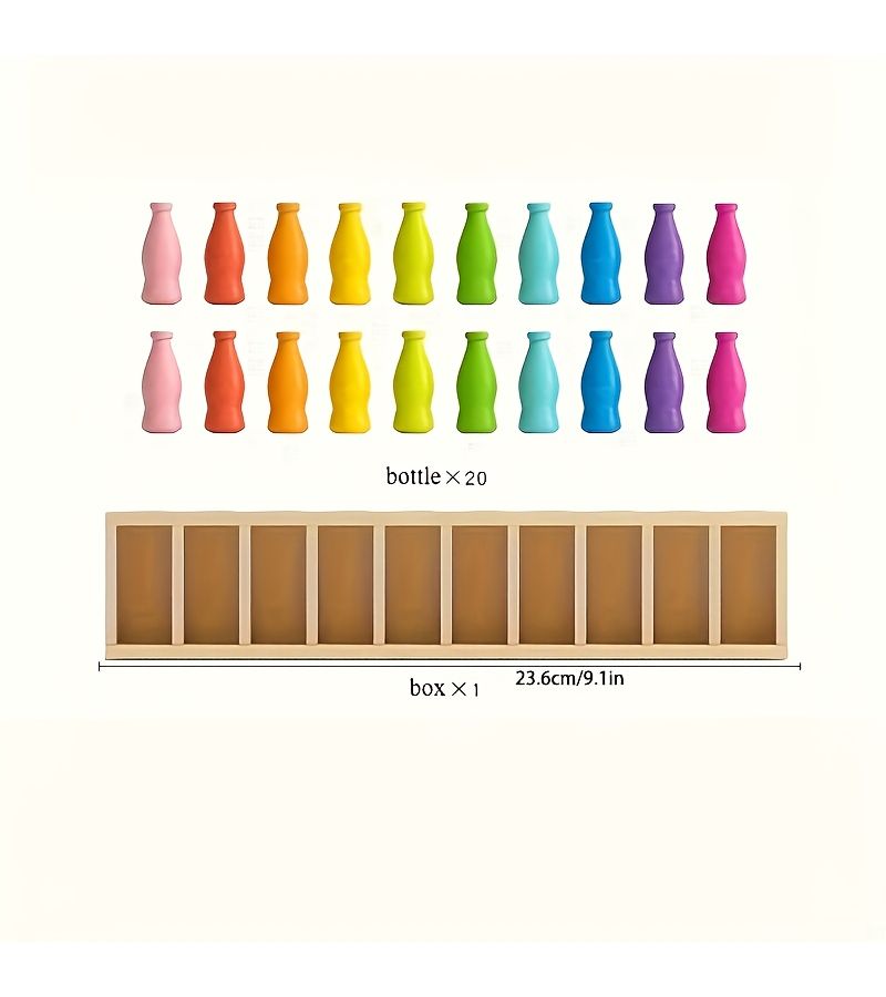 21 Colored Bottles Guessing Set With Storage Box For Logic And Memory Training Relaxation Entertainment - Image 5