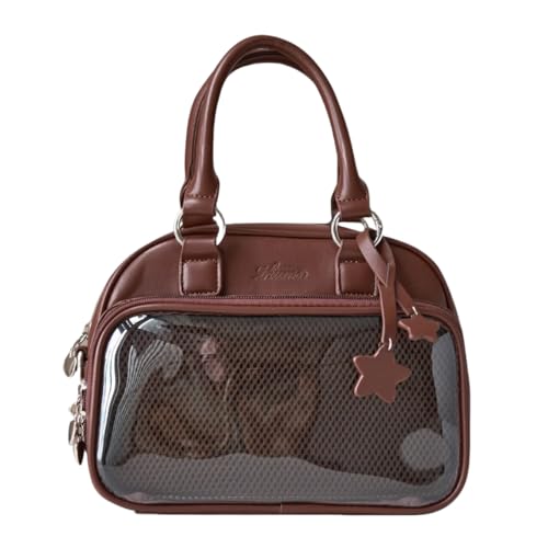Vobomo Ita Bag Ita Backpack with Insert Big Capacity Single Shoulder Bag Crossbody Bag Y2k Handbag Commuter Bag (Brown) - Image 1