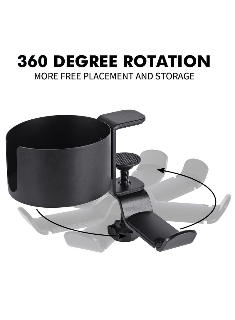 general Desktop cup holder, two-in-one, leak-proof, with earphone hook, suitable for desktop cup holder of coffee cups, water bottles, earphones, office desktop accessories - Image 3