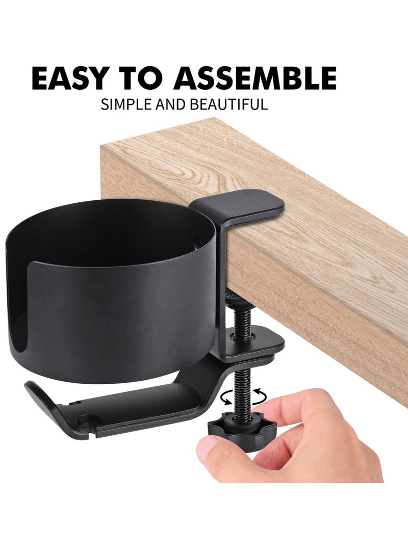 general Desktop cup holder, two-in-one, leak-proof, with earphone hook, suitable for desktop cup holder of coffee cups, water bottles, earphones, office desktop accessories - Image 4