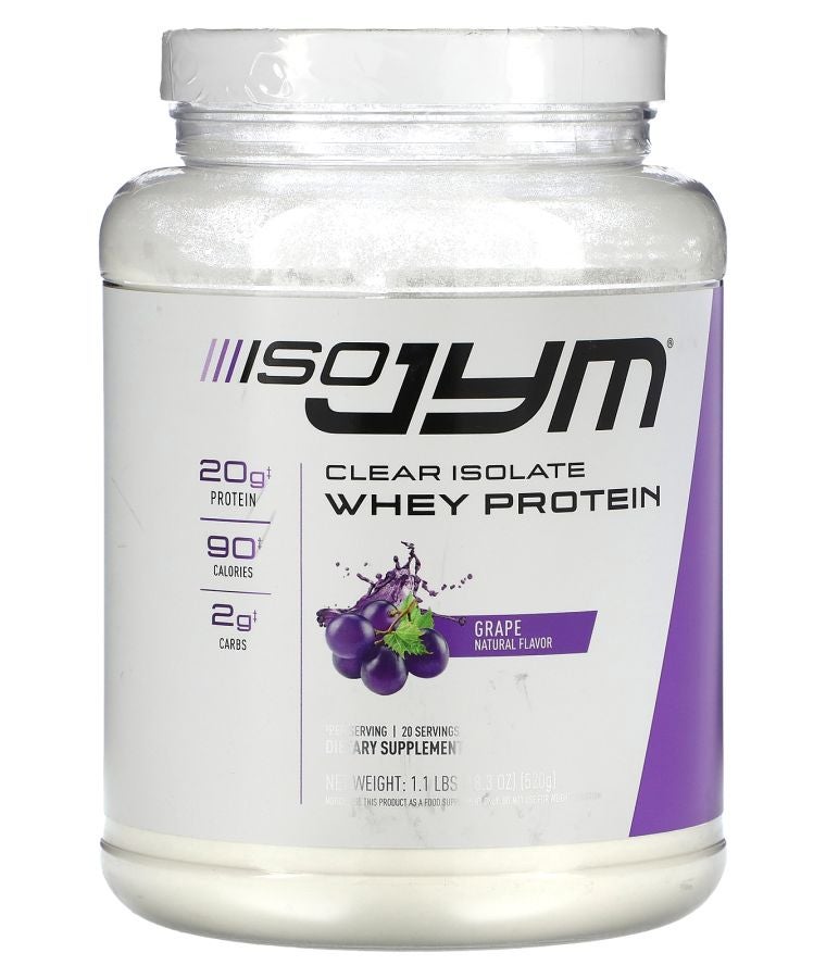 JYM Supplement Science Clear Isolate Whey Protein Grape 1.1 lbs (18.3 oz)