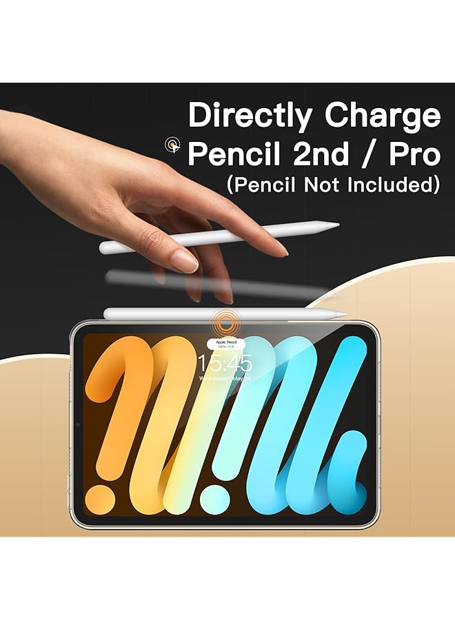 جي تيك حافظة لجهاز ايباد ميني A17 برو 2024 موديل الجيل السابع ميني 6 2021 الجيل السادس غطاء شفاف ناعم من مادة TPU مقاوم للصدمات - Image 4