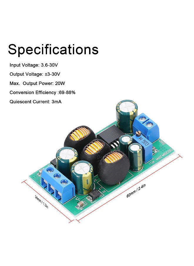 Generic - DC-DC Boost Buck Converter 3.6-30V to ±3-30V Voltage Step-Up/Down Power Supplys Module 20W Positive Negative Dual Output for Audio Power Amplifer - Image 1