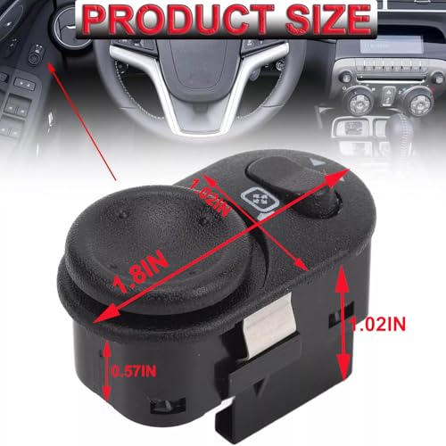 HOMEWITHU Power Mirror Switch Control Left Driver Side Door for Chevrolet Camaro 2010-2015 92225703 84545374 - Image 2