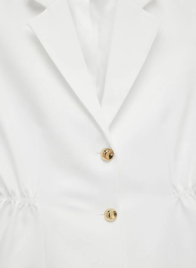 Koton  Button-Down Peplum Vest for Women | Best Price UAE