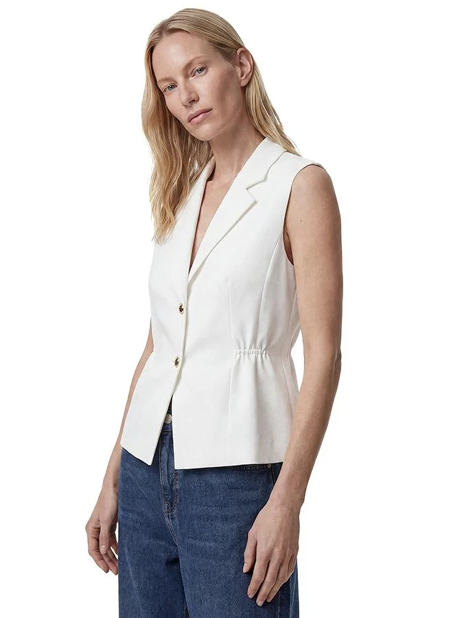 Koton  Button-Down Peplum Vest for Women | Best Price UAE