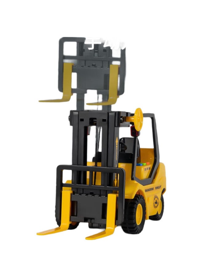 Xst Adjustable Forklift Toy, Children'S Realistic Engineering Vehicle, Loading And Unloading Cargo, Inertia-Powered Transport Truck, Birthday Gift For Boys - Image 3