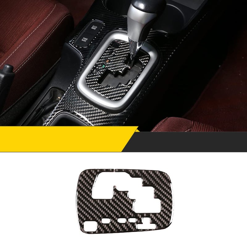 taruisixt Fit for Toyota Hilux 20152021 Real Carbon Fiber Soft Center Console Interior Accessories Gear Indicator Panel Frame Sticker