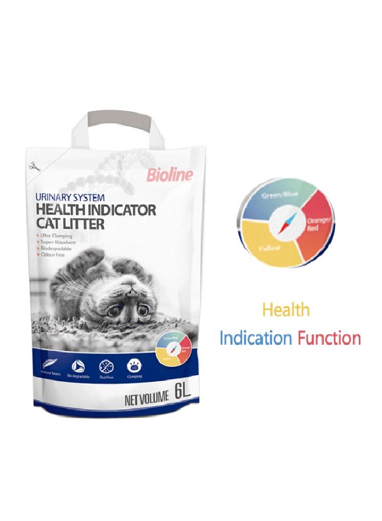 Bioline قمامة قطط مؤشر صحة الجهاز البولي 6 لتر متعددة الألوان - Image 2