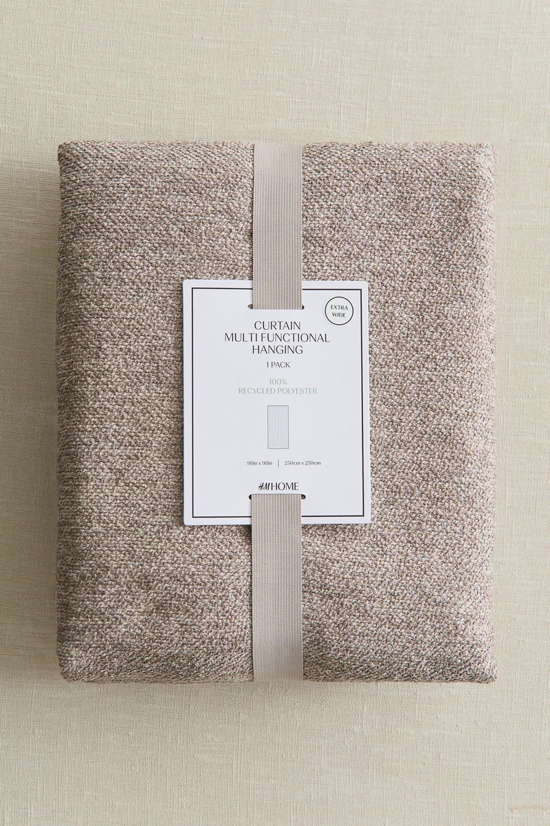 H&M 1-pack wide bouclé curtain length