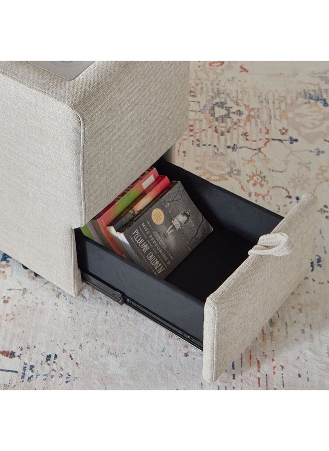 Imodular Fabric Console With Drawer 38 x 60 x 102 cm