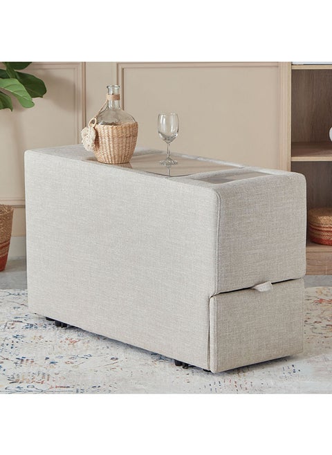 Imodular Fabric Console With Drawer 38 x 60 x 102 cm