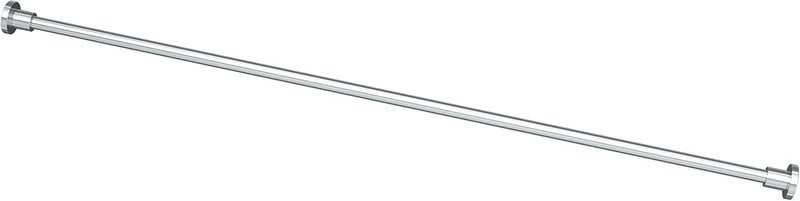 Gatco 829C Modern Minimalist Straight Shower Rod Set 60 Inch Chrome - Image 2
