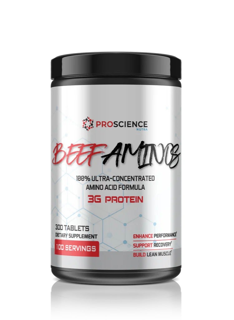 النوترا ProScience Nutra Beef Aminos – 300 قرص - Image 1