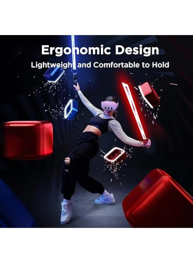VR Controller Attachments for Meta Quest 3, Oculus Quest 2, Quest Pro  Rift S - Extend Your Reach for Beat Saber and Gorilla Tag, Enhance VR Gaming Experience with Long Arms Grip Sticks - Image 4