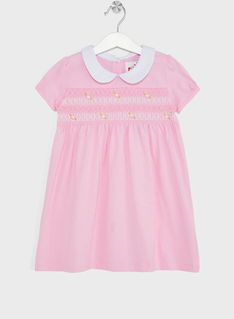 Pinata Girls Embroidered Smocking Dress