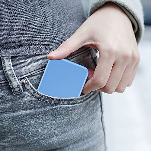 Kintion Pocket Mirror, 1X/3X Magnification LED Compact Travel Makeup Mirror with Light for Purse, 2-Sided, Portable, Folding, Handheld, Small Lighted Mirror for Gift, Blue - Image 3