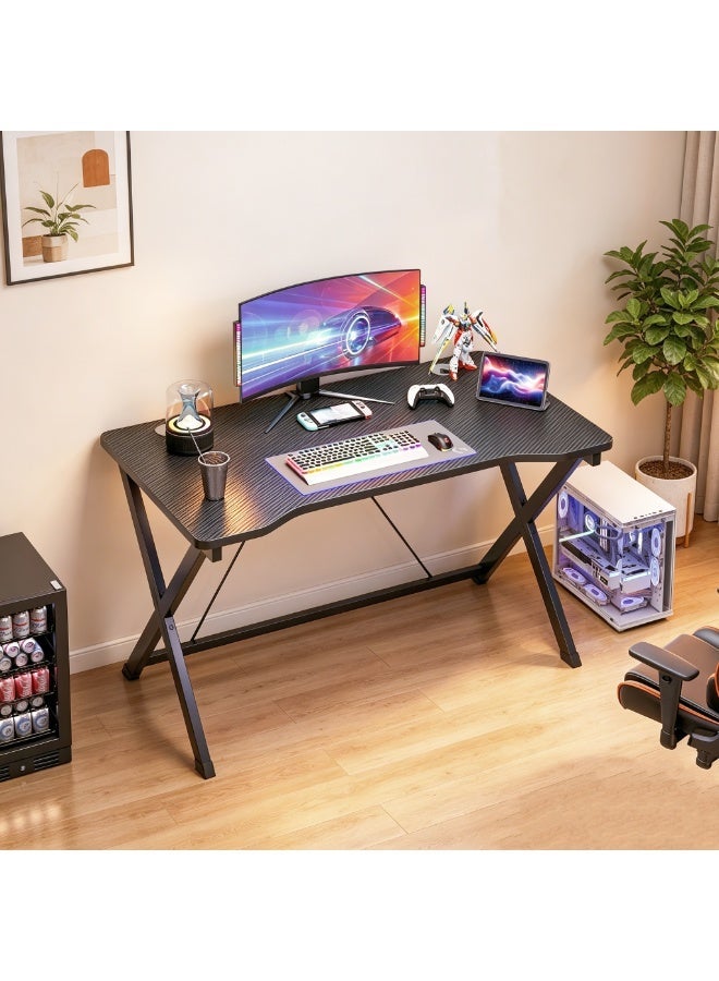 NEWLAN Modern Minimalist Gaming Desk Office Desk, Sturdy and Stable, Easy to Clean, Ideal for Gaming and Home Office Use. 120*74.5*60cm - Image 1