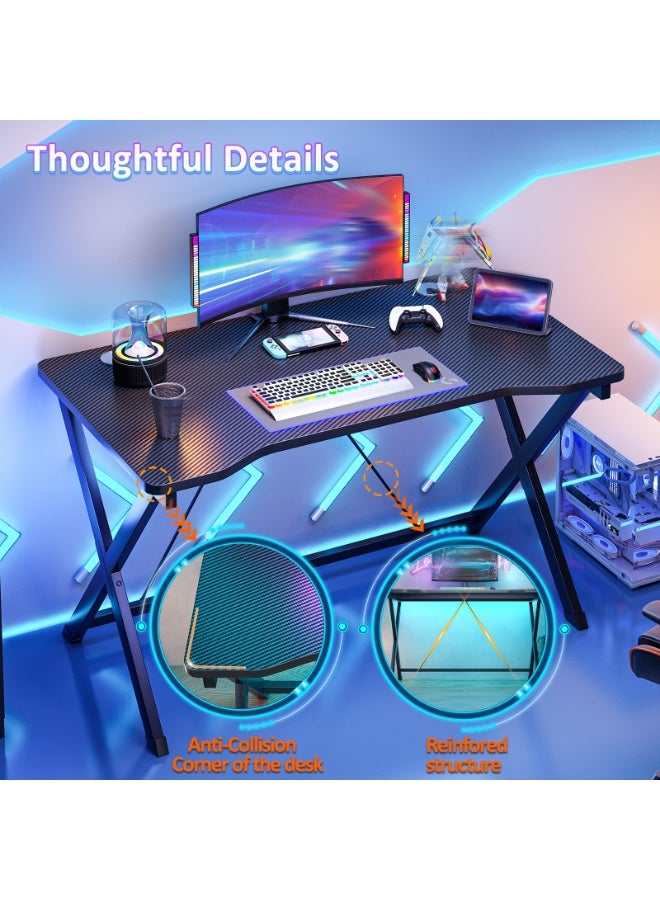 NEWLAN Modern Minimalist Gaming Desk Office Desk, Sturdy and Stable, Easy to Clean, Ideal for Gaming and Home Office Use. 120*74.5*60cm - Image 3