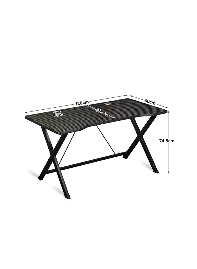 NEWLAN Modern Minimalist Gaming Desk Office Desk, Sturdy and Stable, Easy to Clean, Ideal for Gaming and Home Office Use. 120*74.5*60cm - Image 2