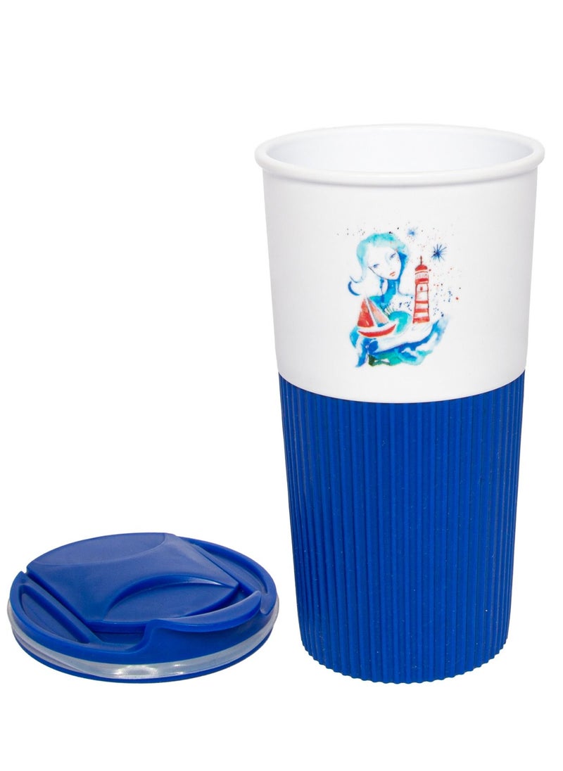 Anemoss - Coffee Tea Mug Blue Colour Special Design - Image 1