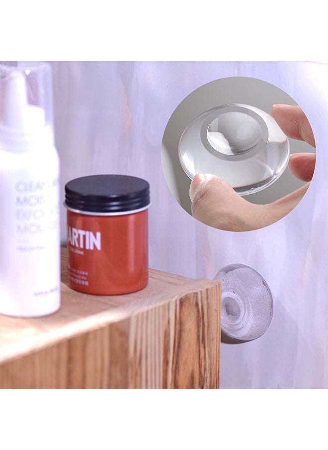 Depend - 9 Pcs Door Bumper Wall Protector - Self Adhesive Clear Door Stoper Knob Pads - Soft Reusable Rubber Wall Protectors Shield For Preventing Damage To Cabinet - Handle - Bed - Image 1