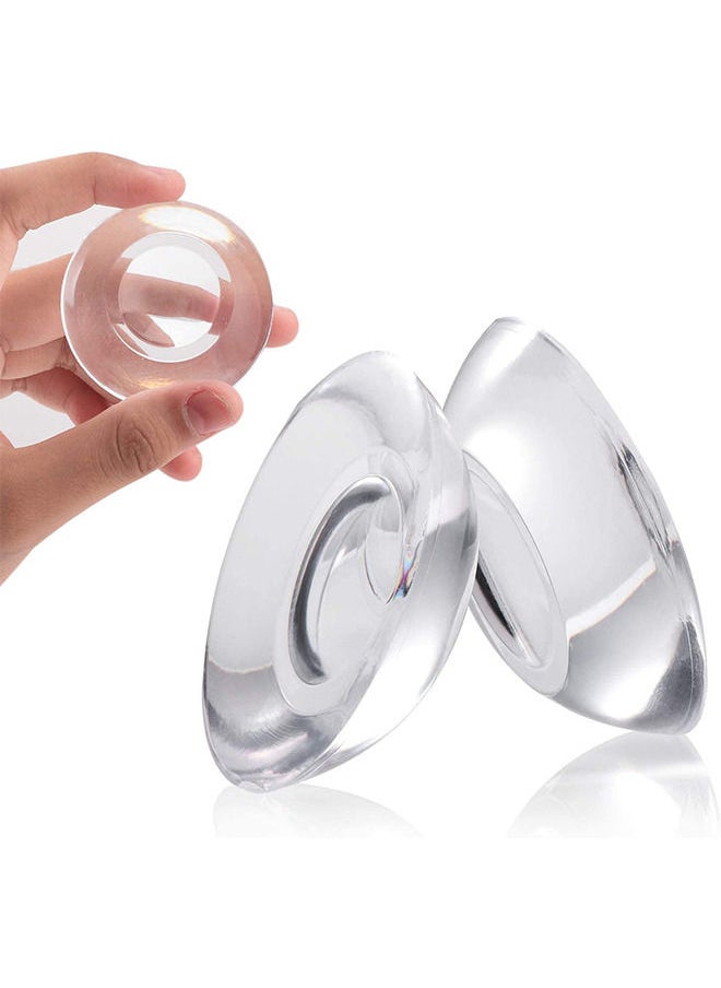 Depend - 9 Pcs Door Bumper Wall Protector - Self Adhesive Clear Door Stoper Knob Pads - Soft Reusable Rubber Wall Protectors Shield For Preventing Damage To Cabinet - Handle - Bed - Image 1
